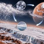 Mars winter turns carbon dioxide into snow and ice, cycling 25% of the atmosphere and changing circulation across the planet |