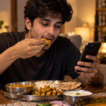 Psychology says eating while watching something may make it harder to notice this one important signal