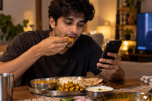 Psychology says eating while watching something may make it harder to notice this one important signal