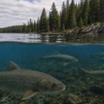 Scientists added sulfuric acid weekly to an Ontario lake for 17 years, lowering pH from 6.8 to 5.2; decades later its lake trout population remains below half its former level