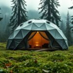 Scientists built a tent that generates electricity from rain, wind and human movement; one tap charged a capacitor to 5.8 volts |