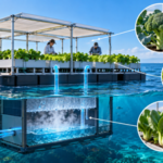 Scientists built a floating farm that grew broccoli, lettuce and pak choi using seawater; all three had over 80% germination |