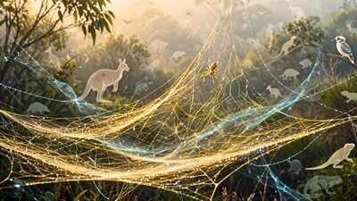 Scientists collected 49 spider webs in Australia; their DNA revealed 85 vertebrate species hiding nearby |