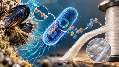 Scientists engineered bacteria to make stronger silk fibres using mussel protein fragments, boosting tensile strength by up to 345% |