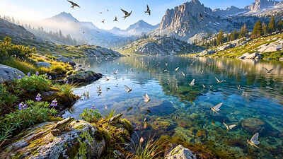 Scientists removed trout from a California mountain lake; the recovery was visible not just in frogs, but in insects and birds |