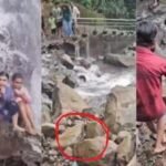Giant snake falls on man carrying child at Amboli waterfall in Maharashtra; tourists scream, “Run, it’s a very big cobra”: watch |