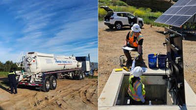 A solar-powered pump installed at California's Santa Susana Field Laboratory in 2024 has removed more than 65,000 gallons of contaminated groundwater in two years, nearly 70% of everything pumped there since 2017
