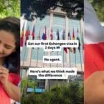 Woman shares how she got her Schengen visa in just 2 days without an agent; here’s what she did right and 3 tips that can help travellers