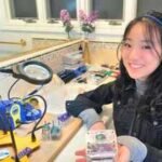 Vivien He developed a tiny device that detects earthquake signals and sends warnings through alarms and text messages |