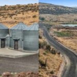 A 386-acre Washington ranch near Odessa, with four grain silos converted into living quarters, a private pond and water rights, has hit the market for $895,000