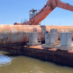Mississippi turns 31-ton propane tank once used for firefighter training into artificial reef
