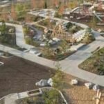 An Idaho horse-racing track that fell silent in 2015 has reopened as a $42 million, 50-acre public park with restored wetlands, more than three miles of trails and a skate park built by Olympic venue designers