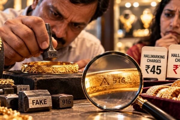 Unscrupulous jewellers may use fake stamps to mark your gold: As hallmarking charges rise to Rs 75 from Rs 45 Gem and Jewellery Domestic Council flags risk of rise in fraudsters