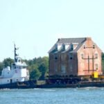 In 2019, a Maryland family moved a 255-year-old mansion 50 miles by barge; the 4,000-square-foot house travelled across Chesapeake Bay so they could give the historic building a new waterfront home