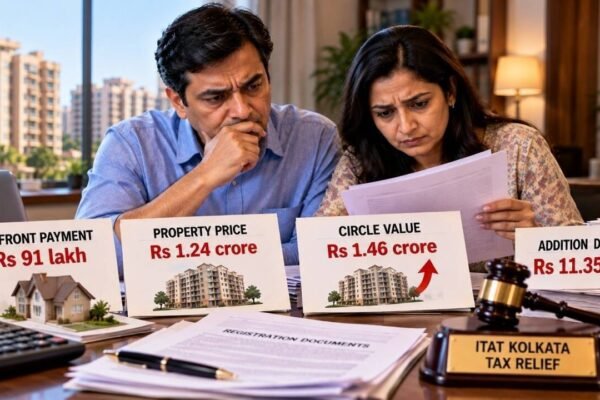 Homebuyer paid Rs 91 lakh upfront for a Rs 1.24 crore property, but circle value rose to Rs 1.46 crore by registration; why ITAT Kolkata gave her tax relief and deleted Rs 11.35 lakh addition