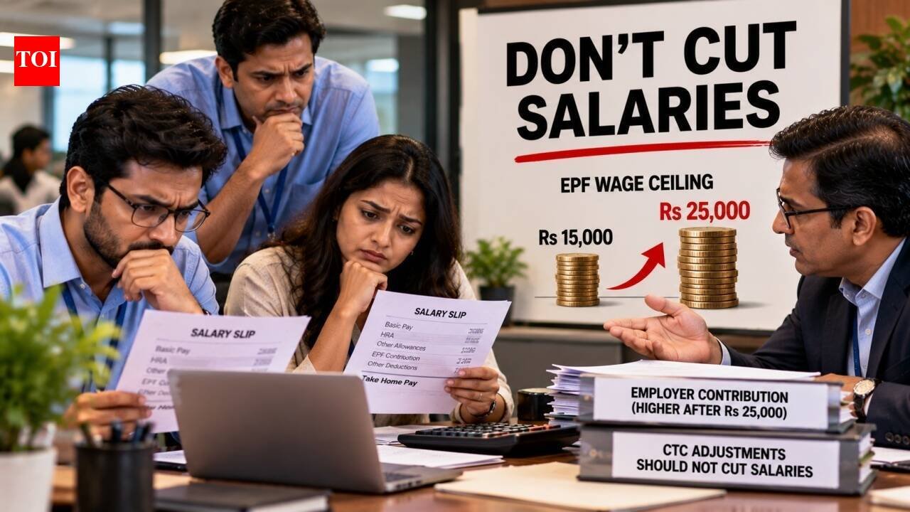 Don't cut salaries after EPF wage ceiling rises to Rs 25,000 from Rs 15,000: Ministry directs employers to bear statutory contribution, not pass it on to employees through CTC adjustments