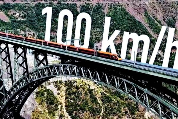 Vande Bharat crosses world’s highest Chenab and first cable-stayed Anji bridges at 100 kmph in historic milestone as Katra-Banihal speed limit rises over a year after inauguration