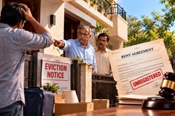 Tenant claims protection from eviction under unregistered rent agreement signed by owner's brother; Madras High Court denies saying he failed to prove tenancy and was an unlawful occupant