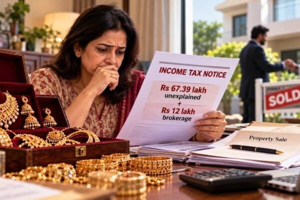 Woman declared Rs 67.4 lakh ancestral jewellery in her ITR which led to additions by tax department; ITAT Mumbai deleted it on basis of old records, but rejected her Rs 12 lakh HUF brokerage claim