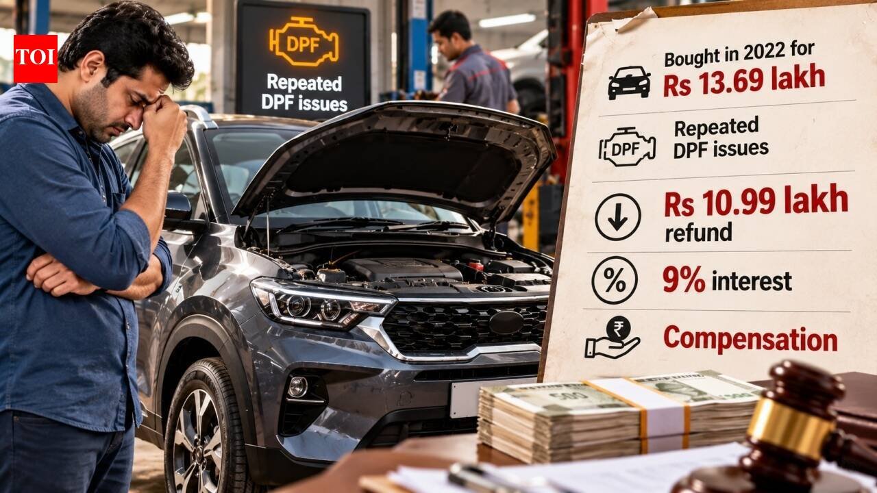 He bought a diesel SUV for Rs 13.69 lakh; but repeated DPF issues followed; consumer commission finds deficiency in service and awards Rs 10.99 lakh refund, 9% interest and compensation