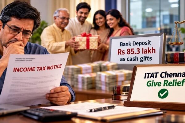 Man deposits Rs 85.3 lakh received as cash gifts from wife, relatives; income tax calls it unexplained and sends notice, but ITAT Chennai accepts gift deeds and gives relief