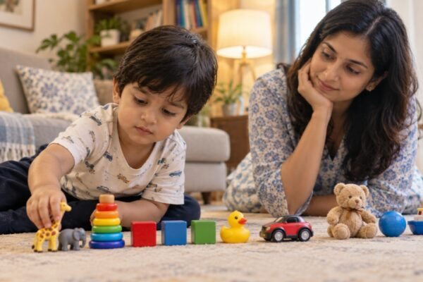 Psychology says some children line up their toys instead of playing with them because they may be revealing something through their play