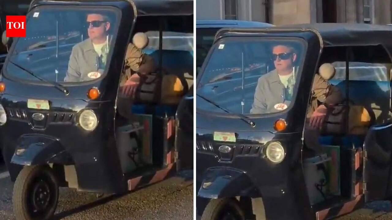 ‘It’s a Mahindra one, it’s ours’: Anand Mahindra spots rickshaw in London, social media reacts to unusual sight |