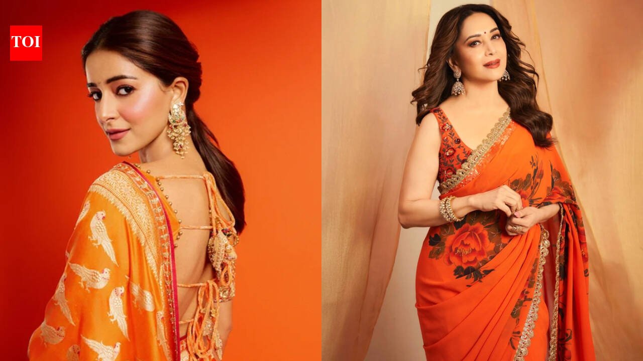 Navratri Day 1 colour is orange: Which goddess to worship and 5 ways to style sarees, lehengas and suits |
