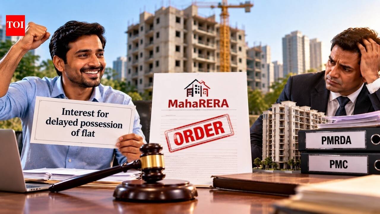 He bought a Rs 41.85 lakh and paid Rs 39.15 lakh but did not get possession; builder blames PMC-PMRDA jurisdiction changes, MahaRERA rejects excuse and orders interest payout to homebuyer
