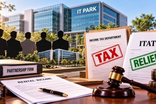 Five Bangalore landowners faced tax on rental income from an IT park built through a partnership firm; IT department alleged it was a tax-avoidance structure, ITAT gives relief