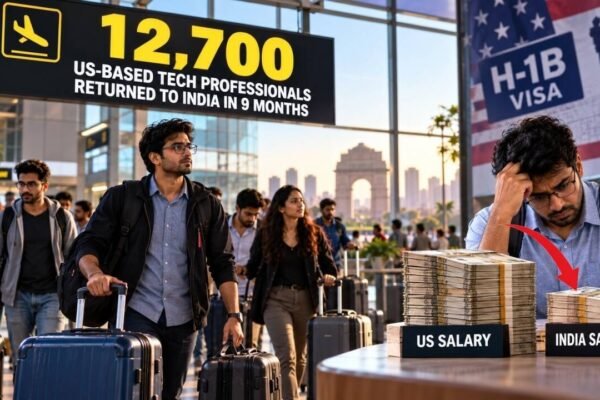 12,700 US-based tech professionals returned to India in 9 months; 2026 may beat last year's record as H-1B visa uncertainty grows, but returnees face steep salary cuts at home