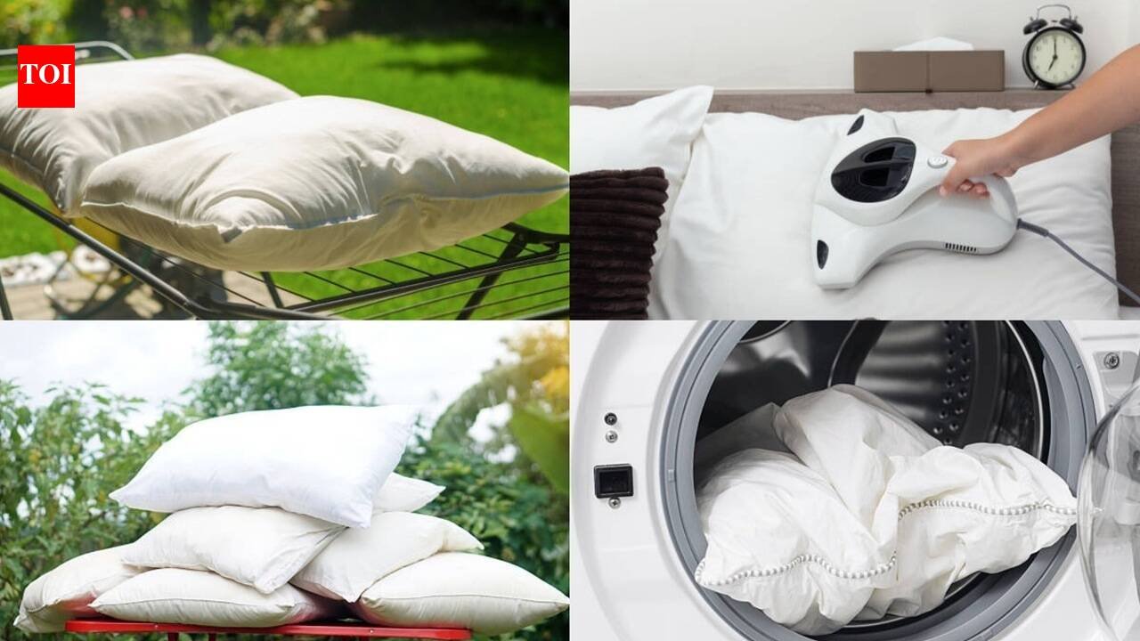 5 simple steps to remove sweat, dirt, stains and unpleasant odours, keep your pillows fresh and clean, and maintain their comfort without using a washing machine