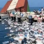 Ship sinks in Strait of Hormuz, Iranian fishermen find floating iPhones and expensive perfumes |