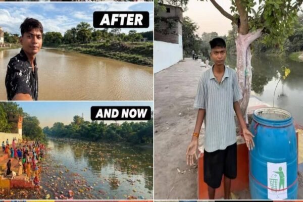 “Never thought my 8 months of hard work would go to waste”: Bittu Tabahi cleaned a river for months, only to find it dirty again