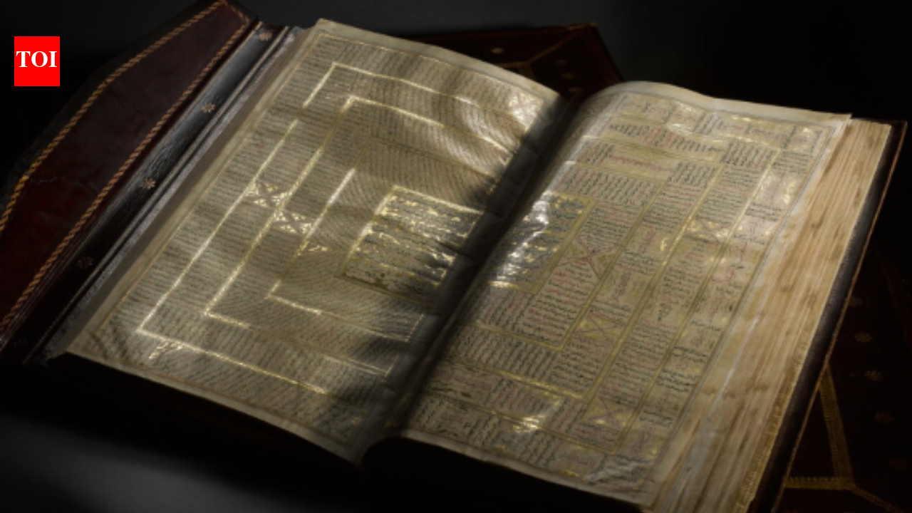 In 1602, a rare Qur'an manuscript was in Emperor Akbar's library; after passing through the Mughal royal collection and a diplomat's hands, it sold in London for £863,600, over 14 times its highest estimate