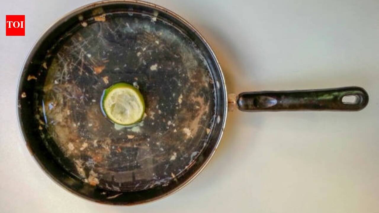 How to remove stubborn grease from stainless steel pans with a lemon: An easy cleaning trick to remove greasy residue and restore shine without harsh chemicals