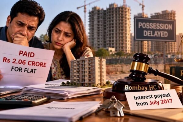 Homebuyers paid Rs 2.06 crore but got no flat, builder said payments meant accepting delay; Bombay HC orders interest payout from 2017 saying RERA allows for unconditional right to monthly interest