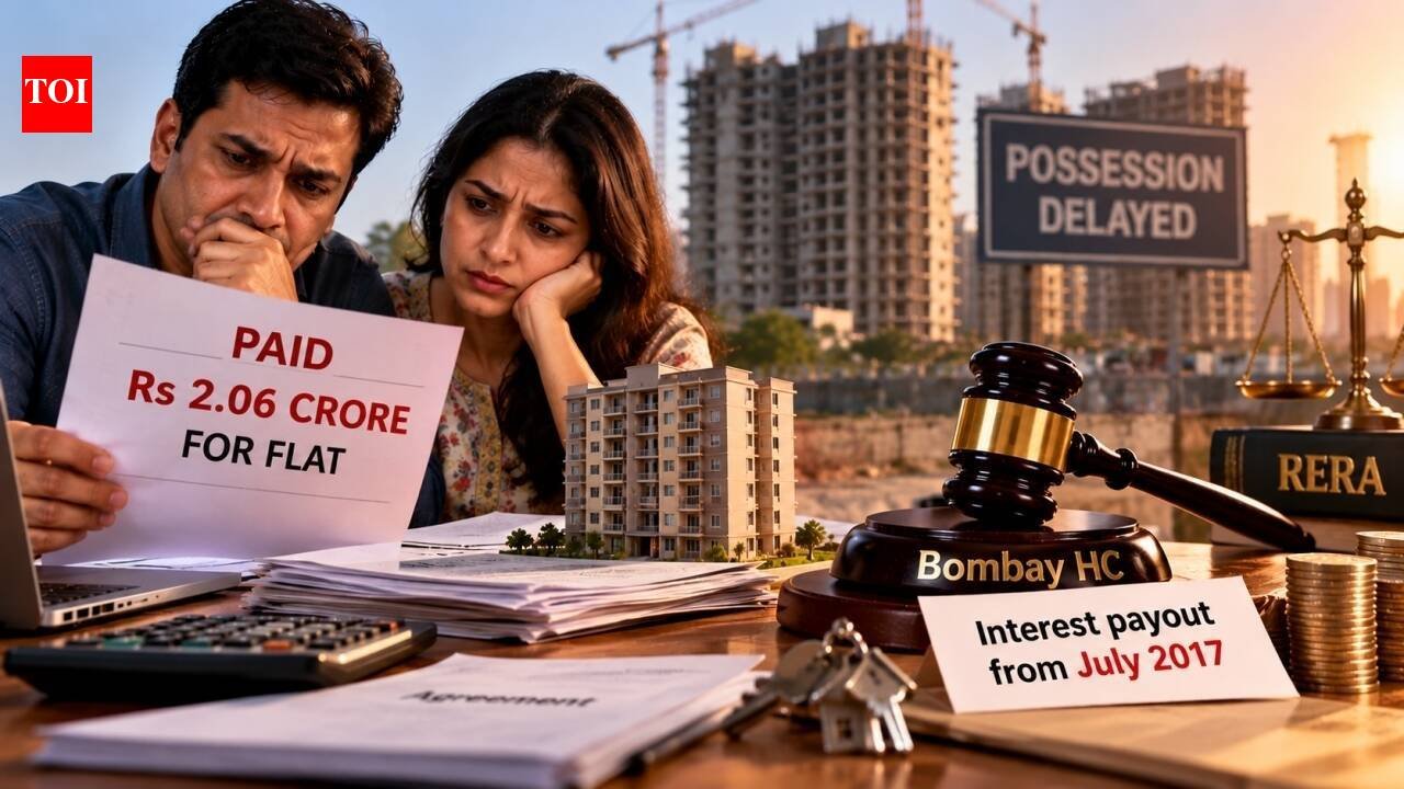 Homebuyers paid Rs 2.06 crore but got no flat, builder said payments meant accepting delay; Bombay HC orders interest payout from 2017 saying RERA allows for unconditional right to monthly interest