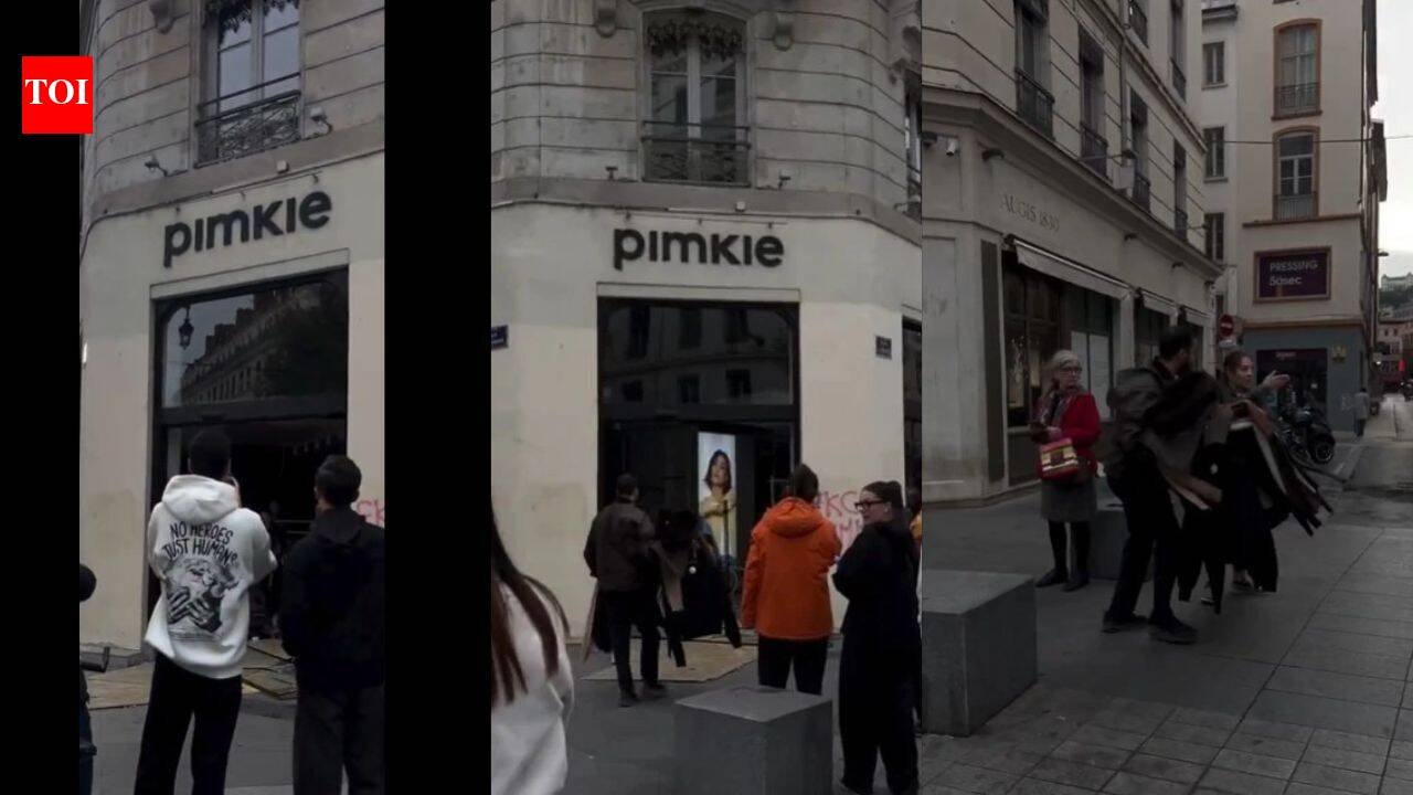 Viral video: French husband forces wife to return clothes she stole during protests amid France looting |