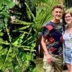 Newport couple started with a banana tree in their backyard; it grew into a tropical jungle with exotic flowers, spiky foliage and poisonous plants: The garden, inspired by their travels, has become so wild that their son now gives friends a “danger tour” of its plants |