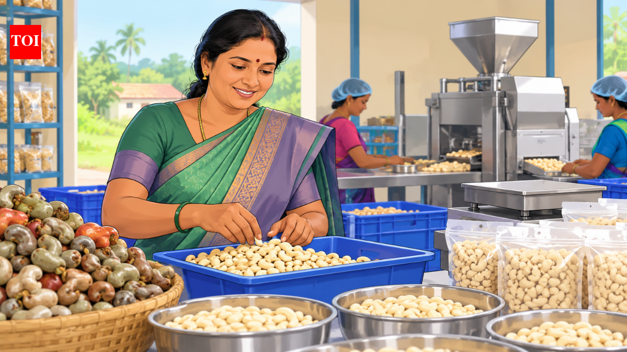 In 2018, Andhra Pradesh's Singampalli Parwathi borrowed Rs 20,000 to trade raw cashews; today she processes 11 grades of cashew kernels and reports annual business turnover near Rs 50 lakh