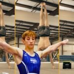 At five, Madden Shelley discovered gymnastics at a birthday party; years later, serious injuries threatened his career, but he went on to hold a handstand on his knuckles for 1 minute 23 seconds