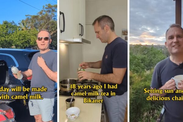 Australian man makes desi chai with camel milk, says, “I had tried this in Bikaner 18 years ago….”; details inside