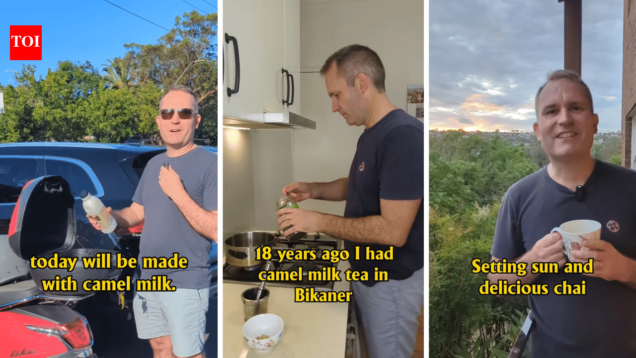 Australian man makes desi chai with camel milk, says, “I had tried this in Bikaner 18 years ago….”; details inside