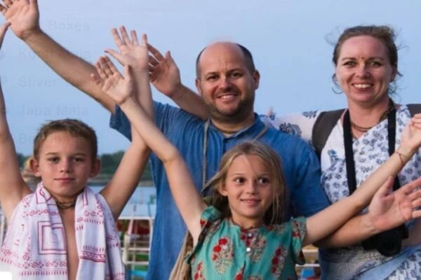 "We wanted to move in a bigger....." In 2015, a German couple came to India searching for a spiritual connection, but ended up building a home in a small Bengal town; today, they are raising two children in Krishna-conscious community