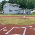 An Ohio boy asked his dad for a baseball field in their backyard; two years and about $30,000 later, the family had its own diamond with infield clay, regulation bases, a raised mound and hand-painted foul lines