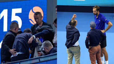 Daniil Medvedev disqualified from China Open after hitting spectator with ball; Novak Djokovic says ‘I was shocked’ - Watch | Tennis News