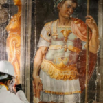 Disapproving nuns painted over the risqué frescoes in Rome's long-neglected Villa Silvestri Rivaldi for 300 years; restorers are now exposing them