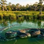 A 16-foot, 147.9-pound Burmese python was released in Florida as USGS tests drones to track invasive snakes across the Everglades |