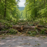 A New York family owned half of a private road beside its 45-acre property; after relatives blocked it with tree trunks, the state's highest court ruled a 1,500-member club had gained title to it